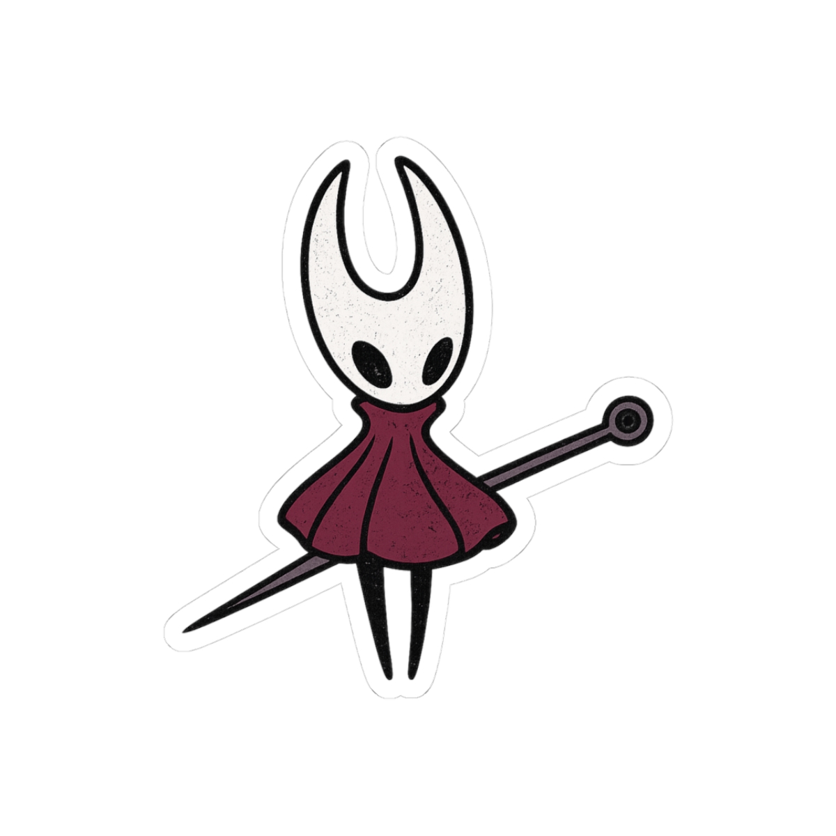 Hollow Knight Hornet Sticker | Bold Sentinel Vinyl Decal - alternate angle 3, merchandise
