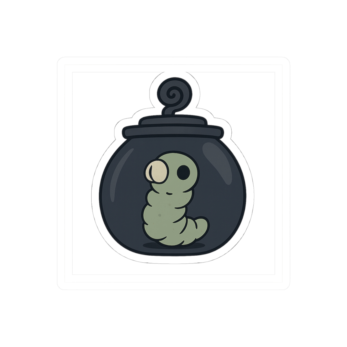 Grub in Jar Hollow Knight Sticker | Cute Vinyl Decal