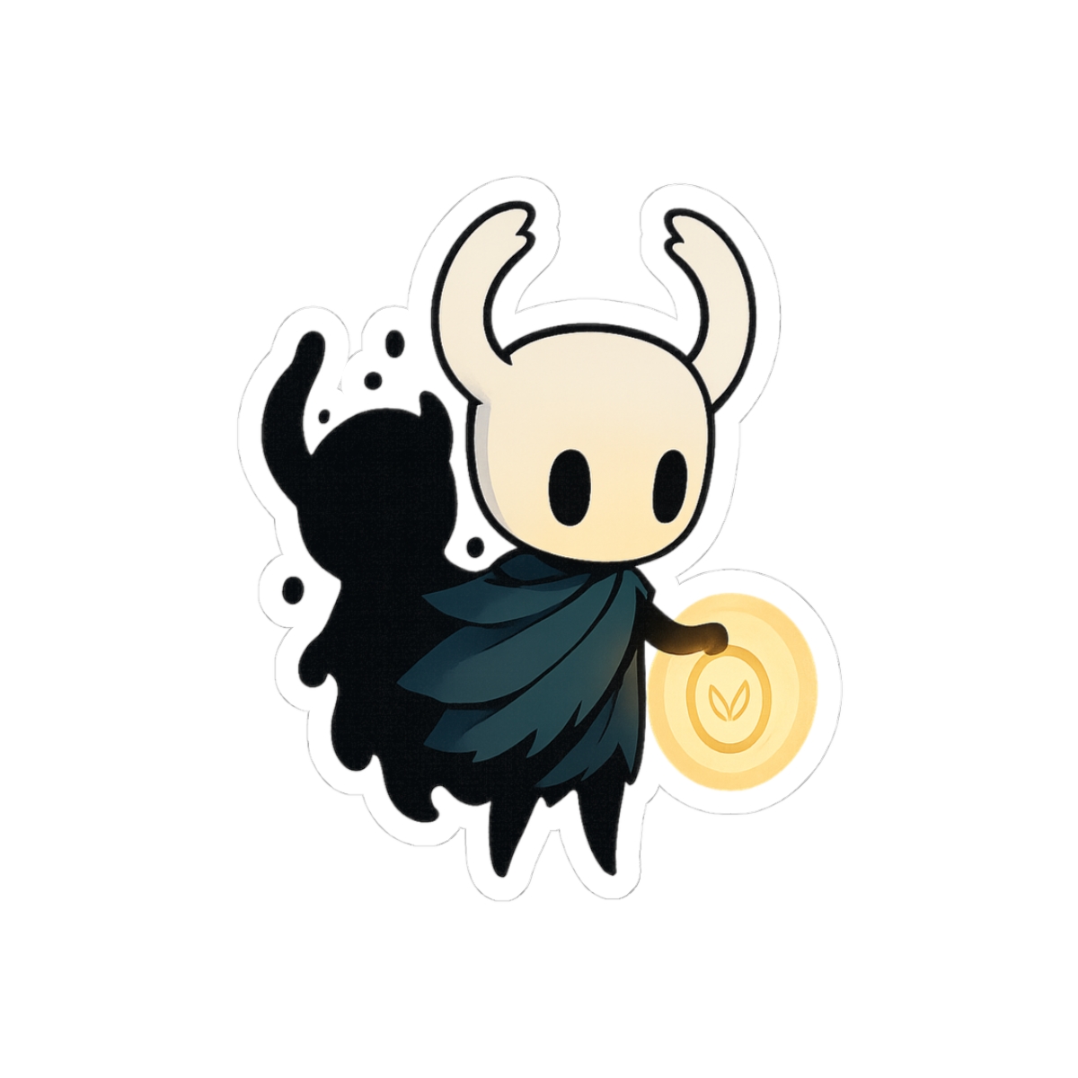 Hollow Knight The Knight Sticker | Pixel Art Vinyl Decal - alternate angle 3, merchandise