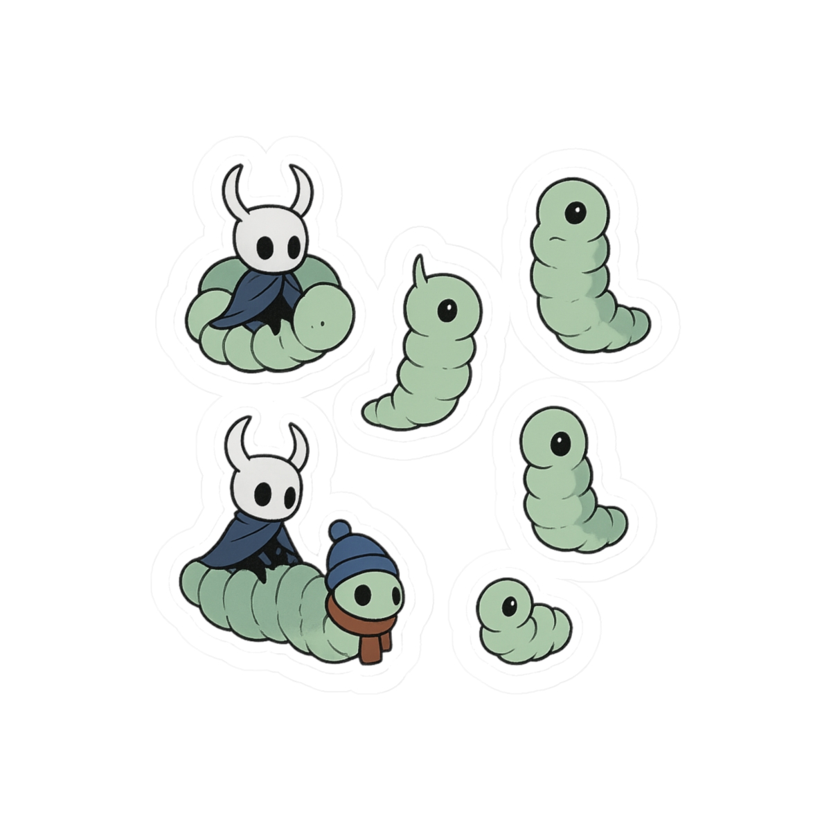 Hollow Knight Grubs Sticker Pack | Cute Gaming Decals
