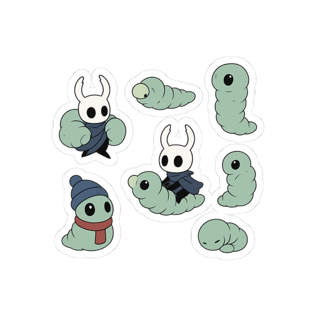 Hollow Knight Grubs Sticker Pack | Cute Vinyl Decals