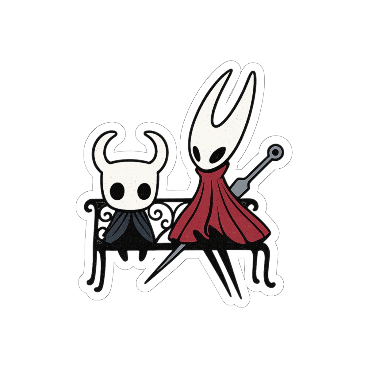 Ghost and Hornet Sticker | Playful Spooky Vinyl Decal - alternate angle 2, merchandise