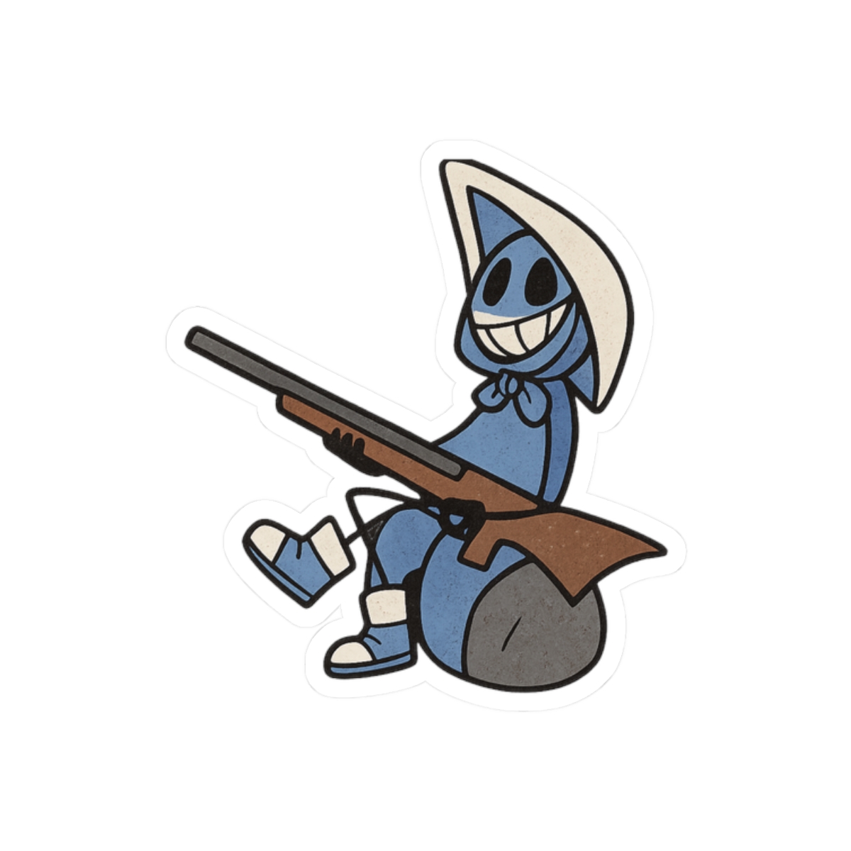Hollow Knight Quirrel Sticker | Whimsical Vinyl Decal - alternate angle 3, merchandise