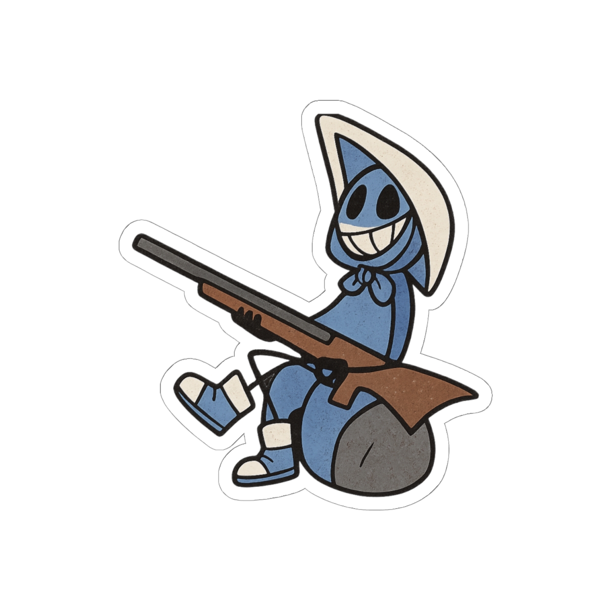 Hollow Knight Quirrel Sticker | Whimsical Vinyl Decal - alternate angle 1, merchandise