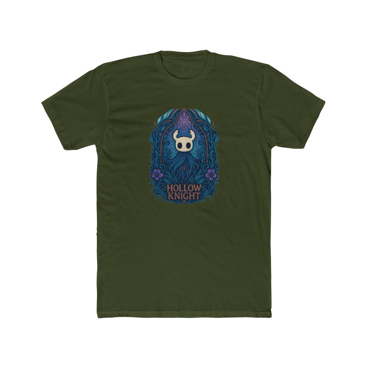 Hollow Knight Ghost Horned Mask T-Shirt - alternate angle 5, merchandise