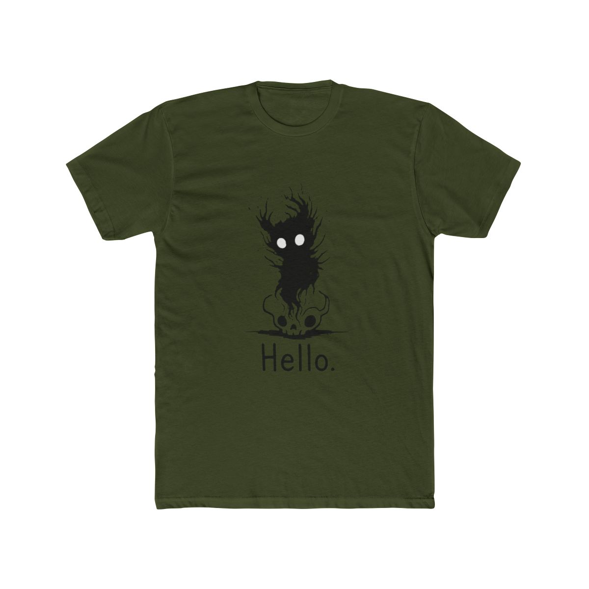 Surreal Ink Monster Hello Graphic T Shirt - alternate angle 2, merchandise