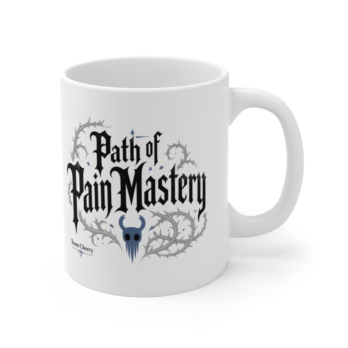 Hollow Knight "Path of Pain Mastery" White Mug