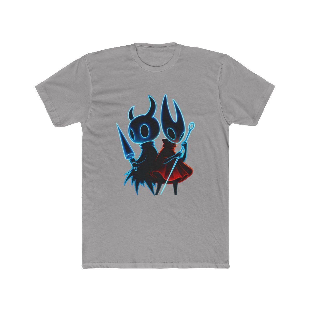 Hollow knight silksong Ghost and Hornet back to back T Shirt - alternate angle 2, merchandise
